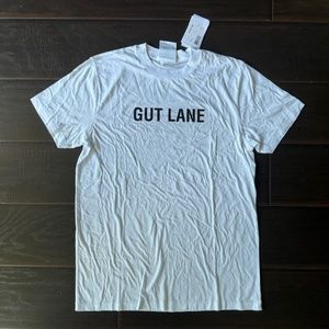 Helmut Lang -  White 'Gut Lane' T-Shirt